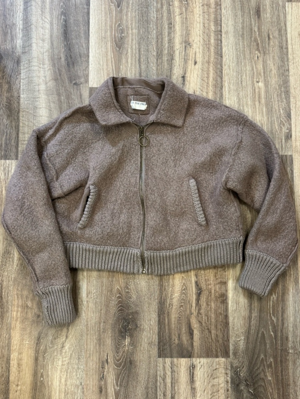 Free People We The Free Always Sweater Jacket In Leafless Women’s Large - Picture 2 of 4